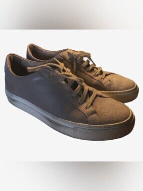Woman by Common Projects Retro Low Taupe Suede & Leather Sneakers EU 38